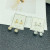 Sterling Silver Needle Korean New Exquisite Super Fairy Elegant Long Opal Bow Stud Earrings Earrings B546