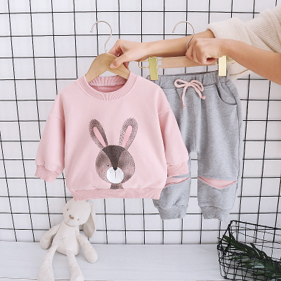 Baby Girl Autumn Clothing Suit 3 Years Old Baby Outerwear Children Spring and Autumn Children's Clothing Western Style 5 Internet Celebrity Clothes Girls Wholesale
