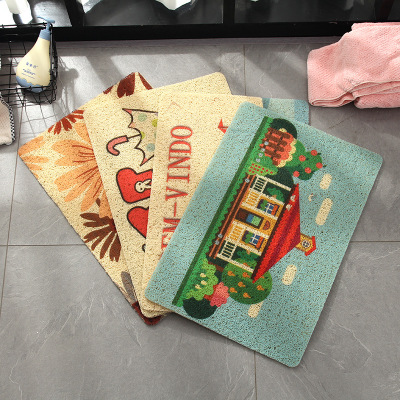 Wholesale Cartoon PVC Printed Carpet Door Mat Household Dirt Trap Mats Entry Door Full Floor Mat Wholesale