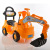 New Baby Swing Car Excavator Toy Car Electric Car Scooter Baby Engineering Car Excavator Toy Car