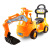 New Baby Swing Car Excavator Toy Car Electric Car Scooter Baby Engineering Car Excavator Toy Car