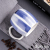 Japanese Style Hand Drawn Ceramic Cup Blue Mug Big Belly Cup Minimalist Water Cup
