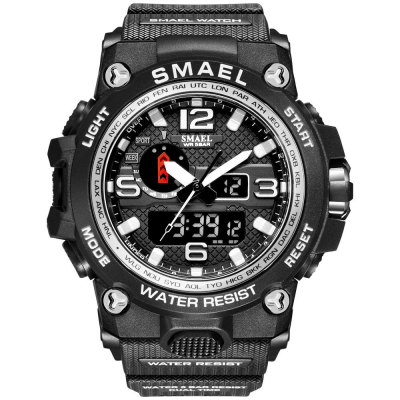 Smael Smael 1545 Dual Display with Calendar Alarm Clock Luminous Men's Watch Outdoor Mountaineering Electronic Watch