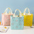 Korean Imitation Linen Drawstring Insulated Bag Thick Aluminum Foil Lunch Box Portable Men and Women Student Lunch Box Bag