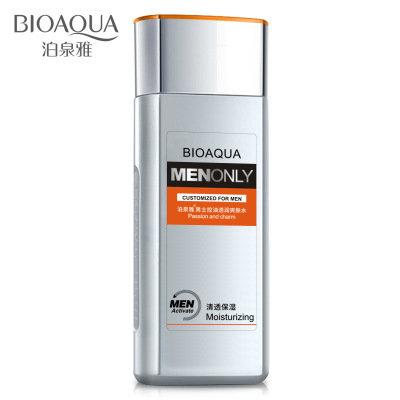 Bioaqua Men's Oil Control and Moisturizing Lotion Moisturizing Shrink Pores Brighten Skin Color Clean Refreshing Direct Sales