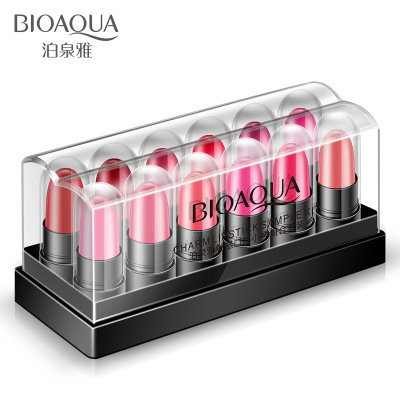 Bioaqua Charming Lipstick Beauty Moisturizing Lip Gloss Not Easy to Makeup No Stain on Cup Lipstick Direct Sales