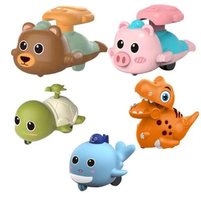 No Battery Press Warrior Piggy Bear Dinosaur Toy Car Dinosaur Boys and Girls Wholesale Kindergarten Gifts