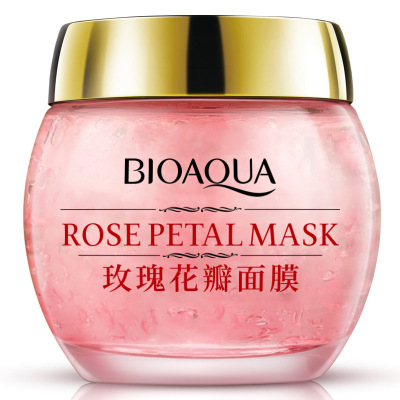 Bioaqua Rose Moisturizing Petal Mask Sleep Mask Brightening Skin Color Cosmetics Factory Wholesale