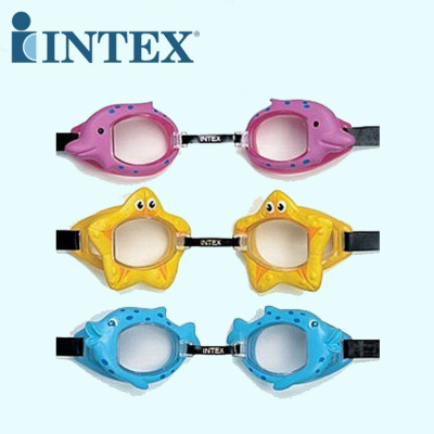 Intex55603 Fun Swimming Goggles Children's Waterproof Goggles Swimming Goggles 3-10 Years Old Swimming Goggles Water Equipment