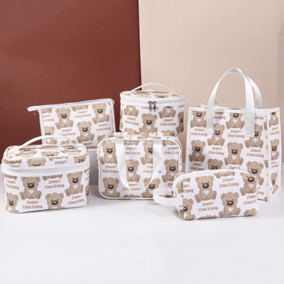 New Internet Celebrity Cute Cosmetic Bag Portable Portable Toiletry Bag Large Capacity Fashion Makeup Storage Bag