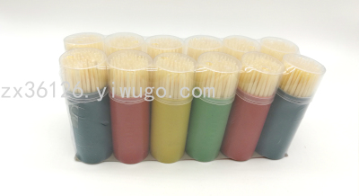 Color Small Bottle Toothpick Disposable