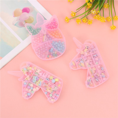 Children Education Jewelry Toys Compartment DIY String Beads Materials Boxes Children's Plastic Beaded Toys