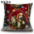 Christmas LED Colored Lamp Series Linen Pillow Cover Creative Cartoon Dog Sofa Cushion Cross-Border Linen on EBay