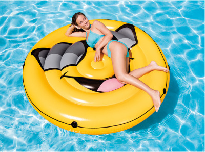 Intex57254 Smiling Face Float Water Inflatable Floating Row Float Recliner