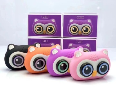 Cartoon Owl Colored Lights Bluetooth Speaker L23 New Wireless Outdoor Card Series Subwoofer Gift Audio