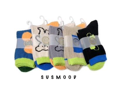 Winter Thick Socks Women's Cartoon Coral Fleece Socks Home Velvet Warm Floor Socks