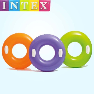 Intex from USA 59258 Plain Handle Swim Ring Water Wing Tour Swim Ring Adult Solid Color Tour Swim Ring