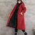 2021 Winter Thickened Solid Color Corduroy Artistic Hooded Women's Long Velvet Lining Trench Coat