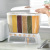 Cereals Storage Box Six Compartments Grain Sealed Storage Tank Large Capacity Household Kitchen Separated Rice Bucket
