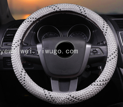 Car Steering Wheel Cover Four Seasons Steering Wheel Cover Summer Universal Non-Slip Wheel Cover Multi-Color Ice Silk Steering Wheel Cover Wholesale