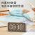 Creative with Card Holder Speaker Clock Display Gift Bluetooth Speaker Radio Clock Speaker Mirror Alarm Clock with Knob