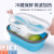 Silicone Folding Student Lunch Box Retractable Lunch Box with Spoon Picnic Lunch Box Refrigerator Crisper Factory Direct Supply