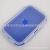 Portable Folding Silicone Lunch Box 4-Piece Microwave Oven Sealed Crisper Outdoor Stall Bento Box Factory Direct Supply