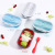 Silicone Folding Student Lunch Box Retractable Lunch Box with Spoon Picnic Lunch Box Refrigerator Crisper Factory Direct Supply