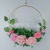 Nordic Creative Wall Hangings Ins Style Iron Wall Pendant Artificial Flower Home Hanging Decoration Wall Decoration Ornaments