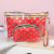 European and American New PVC Love 3-Piece Set Cosmetic Bag Trendy Travel Washing and Makeup Bag Cosmetic Bag Women'sBag