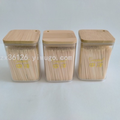 Square Bamboo Cover Disposable Transparent Mass Customization