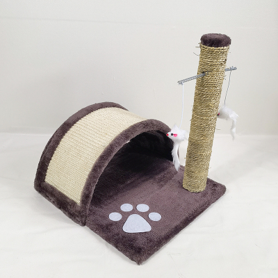 Climbing Frame Sisal Small Scratching Pole Cat Tree Cat Nest Arch Bridge Four Seasons Plush Cat Scratch Board Cat Toy