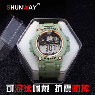 New Casual Men's and Women's Campus Electronic Watch Simple Korean Style Luminous Waterproof Watch Factory Wholesale