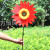 36cm Black Stick Sunflower Windmill Kindergarten Outdoor Children's Toys Real Estate Plug-in Advertising Decoration Big Windmill