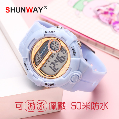 New Fashion Student Outdoor Sports Electronic Waterproof Watch Children Jelly Color Fashion Korean Watch Wholesale