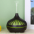 Wood Grain Humidifier Aroma Diffuser Essential Oil Cross-Border New Arrival Hollow 500ml Remote Control Colorful Light