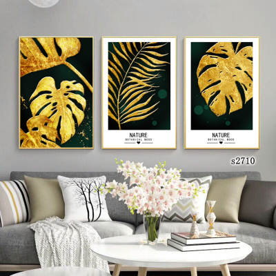 Architectural Golden Leaf Landscape Oil Painting and Mural Decorative Painting Photo Frame Cloth Painting Decorative Calligraphy and Painting Hanging Picture Decoration Craft