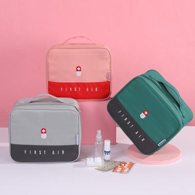Color Matching Portable Travel Medicine Storage Bag Epidemic Prevention Bag Large Capacity First Aid Kits Emergency Bag Medicine Bag Medicine Box