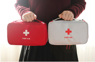 Korean Travel Portable Portable Medicine Bag Emergency Bag First-Aid Appliance Storage Bag Large Organizing Bag Manufacturer