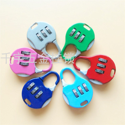 Qianyu Padlock Color Password Lock Mini Password Toy Lock Suitcase Padlock with Password Required Number Lock