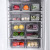 New Kitchen Refrigerator Crisper Stackable Fruit and Vegetable Finishing Box Drain Transparent Sealed Refrigerator Storage Box