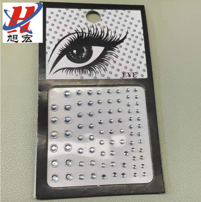 Factory Stock Wholesale Acrylic Diamond Paste Face Pasters Eye Diamond Sticker Gem Diamond Stickers Eye Pad Spot Custom