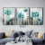 3 Combination of Paintings Architectural Landscape Oil Painting and Mural Decorative Painting Photo Frame Cloth Painting Decorative Calligraphy and Painting Hanging Picture Decoration Craft