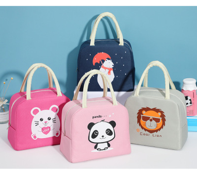 Japanese Hot Cartoon Lunch Box Bag Thermal Bag Aluminum Foil Thickening Insulated Bag Portable Portable Lunch Bag