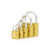 Lock Padlock Iron Padlock Golden Lock Retro Domestic Bedroom Office Padlock One-Word Label Golden Lock