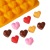 Silicone Mold Heart-Shaped Chocolate Mold DIY Handmade Cake Mold Ice Grid Mold Jelly Pudding High Temperature Resistance