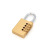 Lock Padlock Copper Lock Password Lock Factory Direct Supply Copper Password Lock Arc Password Lock Arc Copper Password Lock