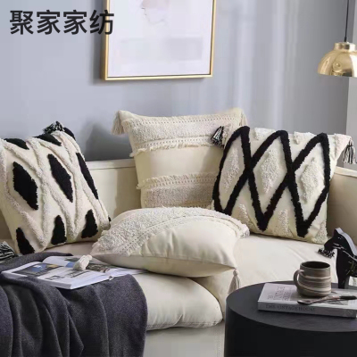 New Indian Tufted Diamond Pillow Sofa Cushion Bay Window Model Room Cushion