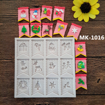 New Christmas Decoration Style Fondant Cake Mold Handmade Modeling Factory Direct Sales Can Be Made in Samples
