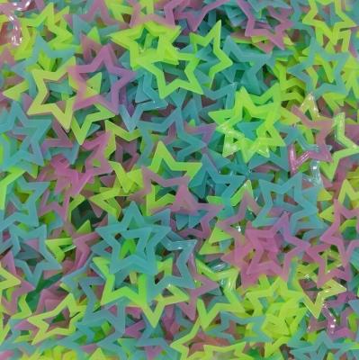 Luminous Stickers Noctilucent Star Stickers Hollow out 40 Stars Per Pack Blue Yellow Pink Green Optional Mixed